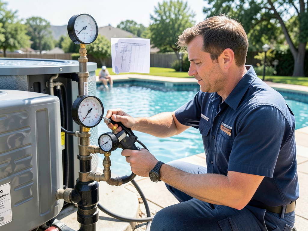 Connecting your new pool heater to the main gas li