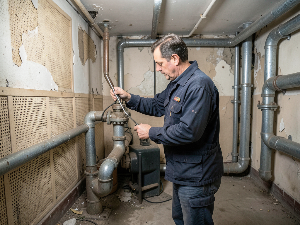 Repairing vintage plumbing in older curtis park ho