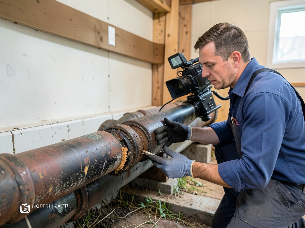 The life expectancy of cast iron pipes in older no